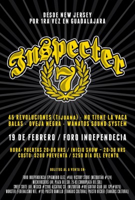 Inspecter 7 -Guadalajara 2016